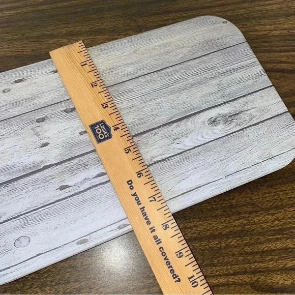 Paddle shape serve tray drift wood gray NWT - Picture 3 of 5